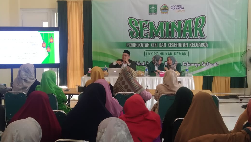Seminar ketahanan  gizi keluarga digelar LKK PCNU Demak.(wahibpribadi)