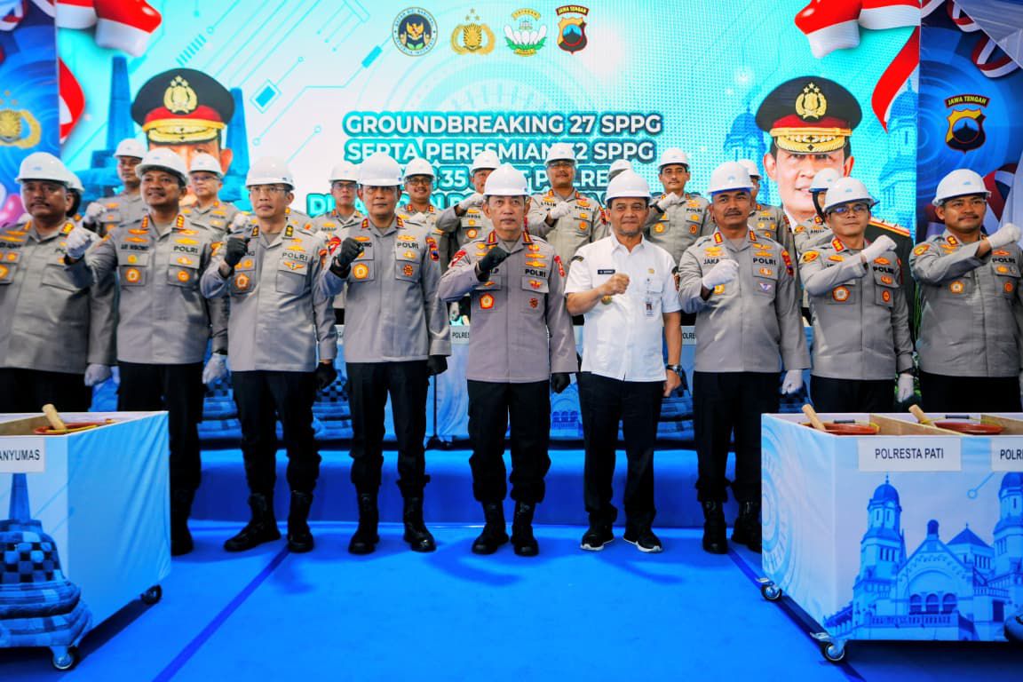 Kapolri Resmikan 32 SPPG dan Groundbreaking 27 SPPG Polri di Jateng