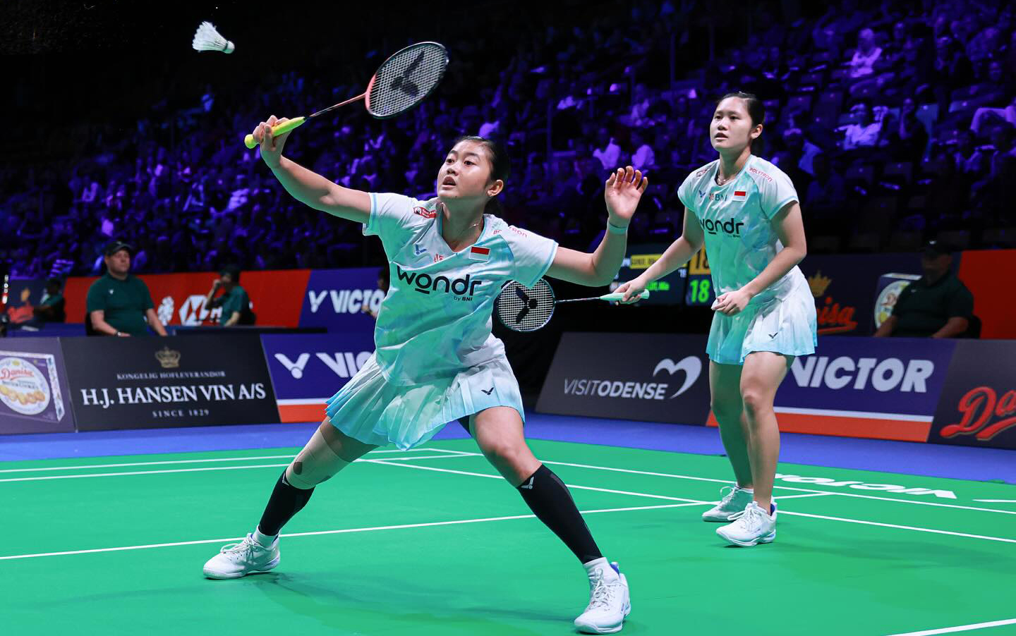 Lanny Tria Mayasari/Amallia Cahaya Pratiwi lolos ke babak 16 besar Prancis Open 2025 usai mengalahkan wakil Brazil, Jaqueline Lima/Sania Lima 21-9, 21-11.