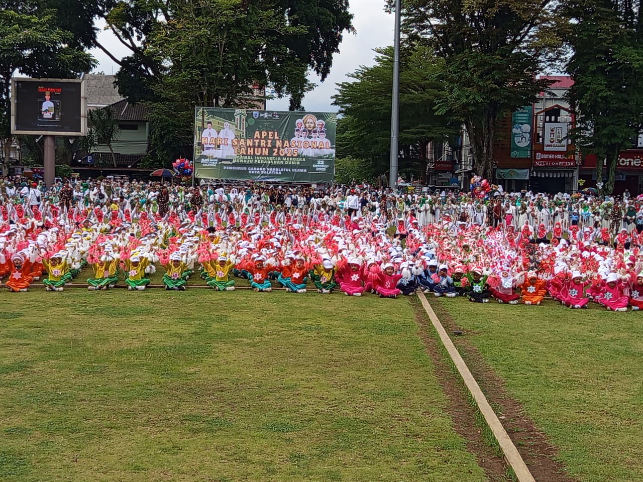 Apel HSN yang digelar di Lapangan Pancasila, Alun-alun Kota Salatiga, Jawa Tengah (Jateng), Rabu (22/10/2025).