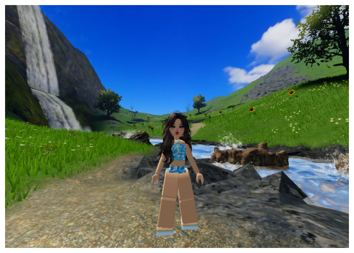 Sungai di belakang merupakan Saxer L&uuml;cke (Roblox/Swiss Mountain: Saxer L&uuml;cke)