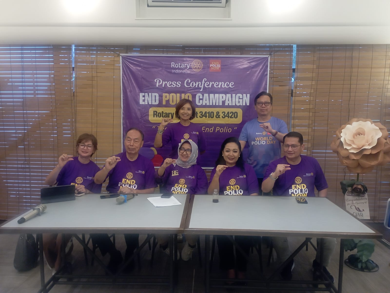 Ribuan anggota Rotary Indonesia dari 106 klub di berbagai daerah siap menggelar aksi nasional bertajuk &ldquo;Together We End Polio!&rdquo;, sebuah gerakan serentak untuk memperkuat komitmen global dan lokal.