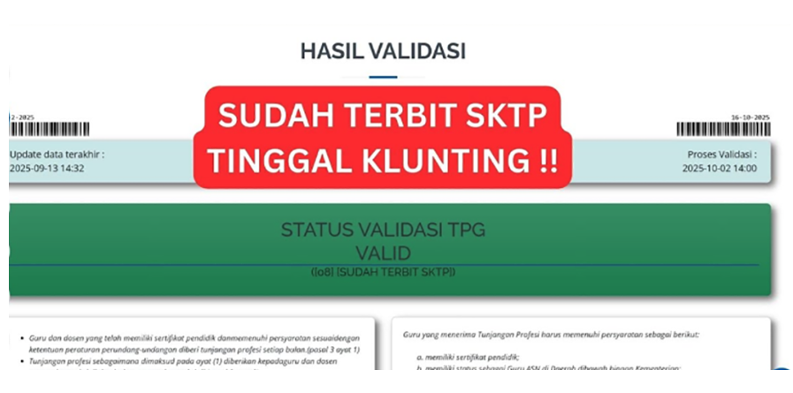 50 Daerah Ini Sudah Pencairan Gaji Guru Sertifikasi 2025 TPG Triwulan III Kode 08 Tandanya