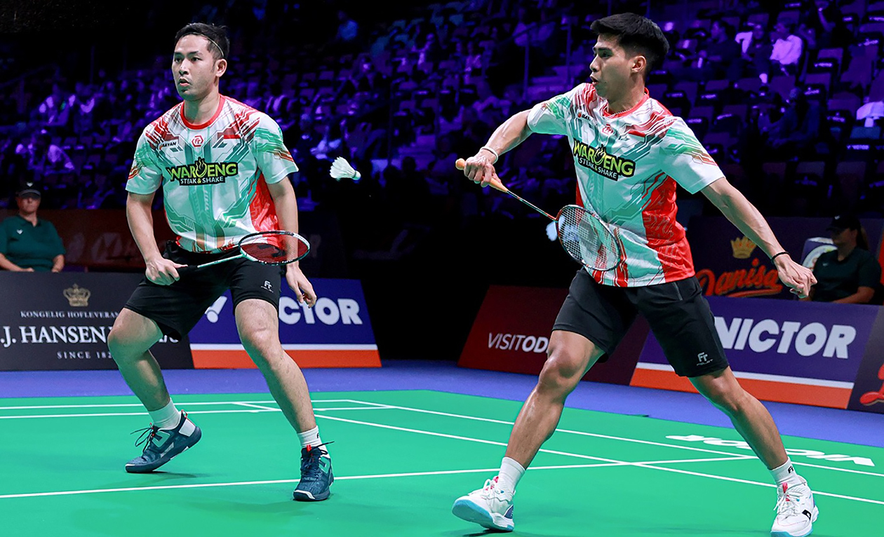 Sabar Karyaman Gutama/Moh Reza Pahlevi Isfahani akan menghadapi wakil Malaysia, Aaron Chia/Soh Wooi Yik di babak 8 besar Prancis Open 2025.