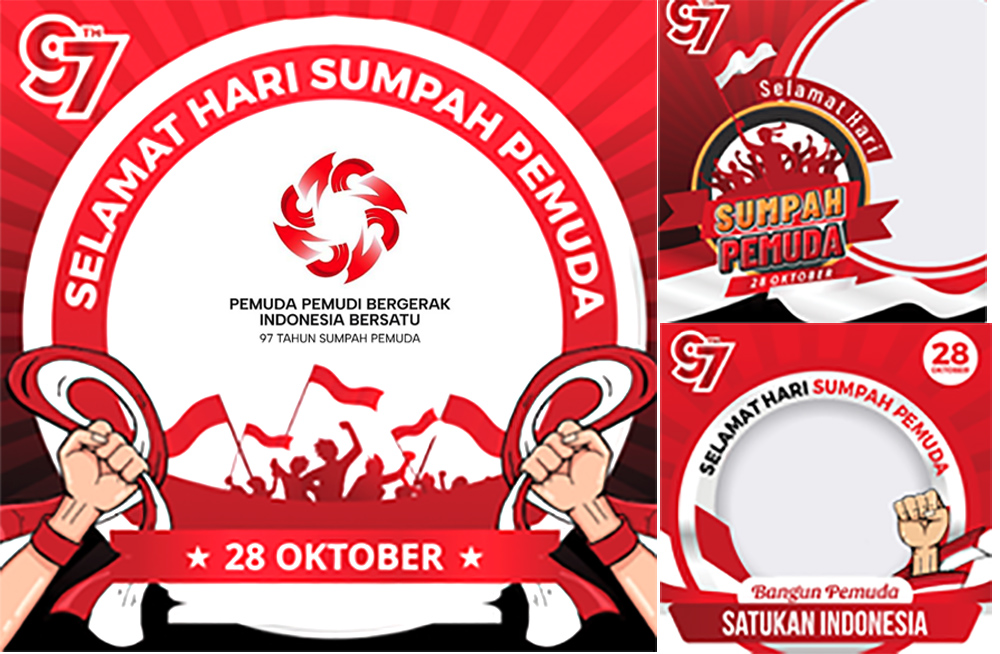 300 Link Twibbon Hari Sumpah Pemuda 2025 ke 97 Gratis Tinggal Pakai di Medsos