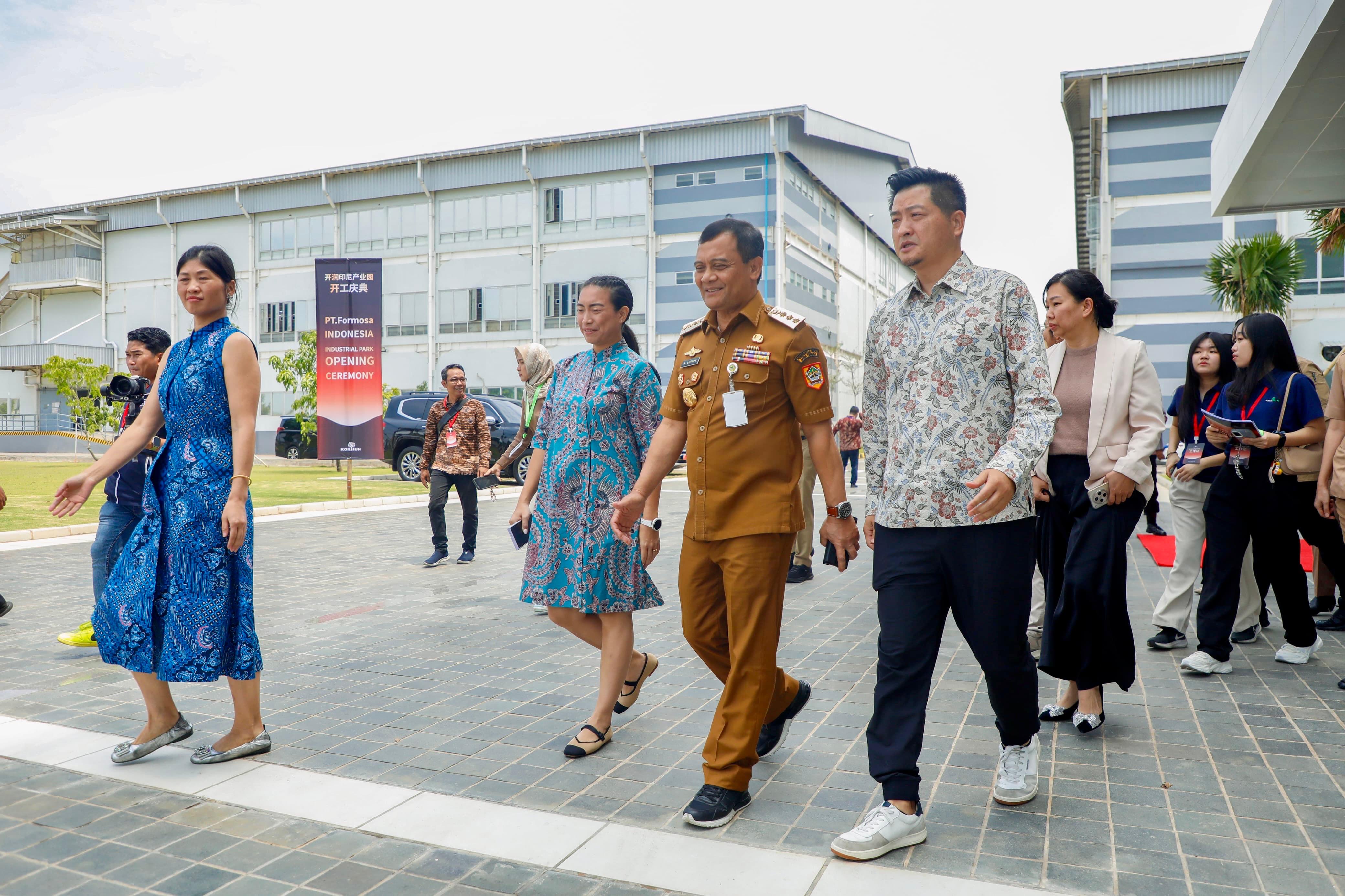 Gubernur Ahmad Luthfi meresmikan PT Formosa Industrial Park di Mayong, Kabupaten Jepara.