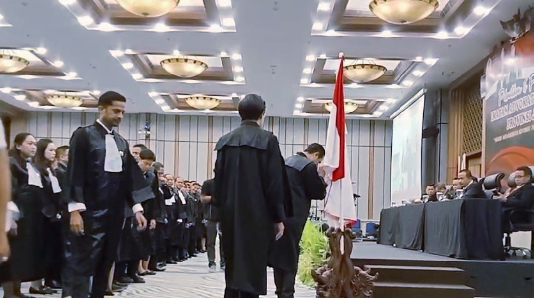 DPP Ikadin Jateng melantik sebanyak 140 advokat di Hotel Patra Jasa, Rabu (29/10/2025).