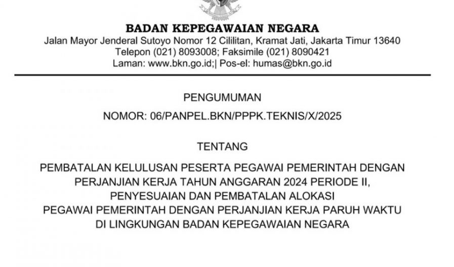 Surat dari BKN