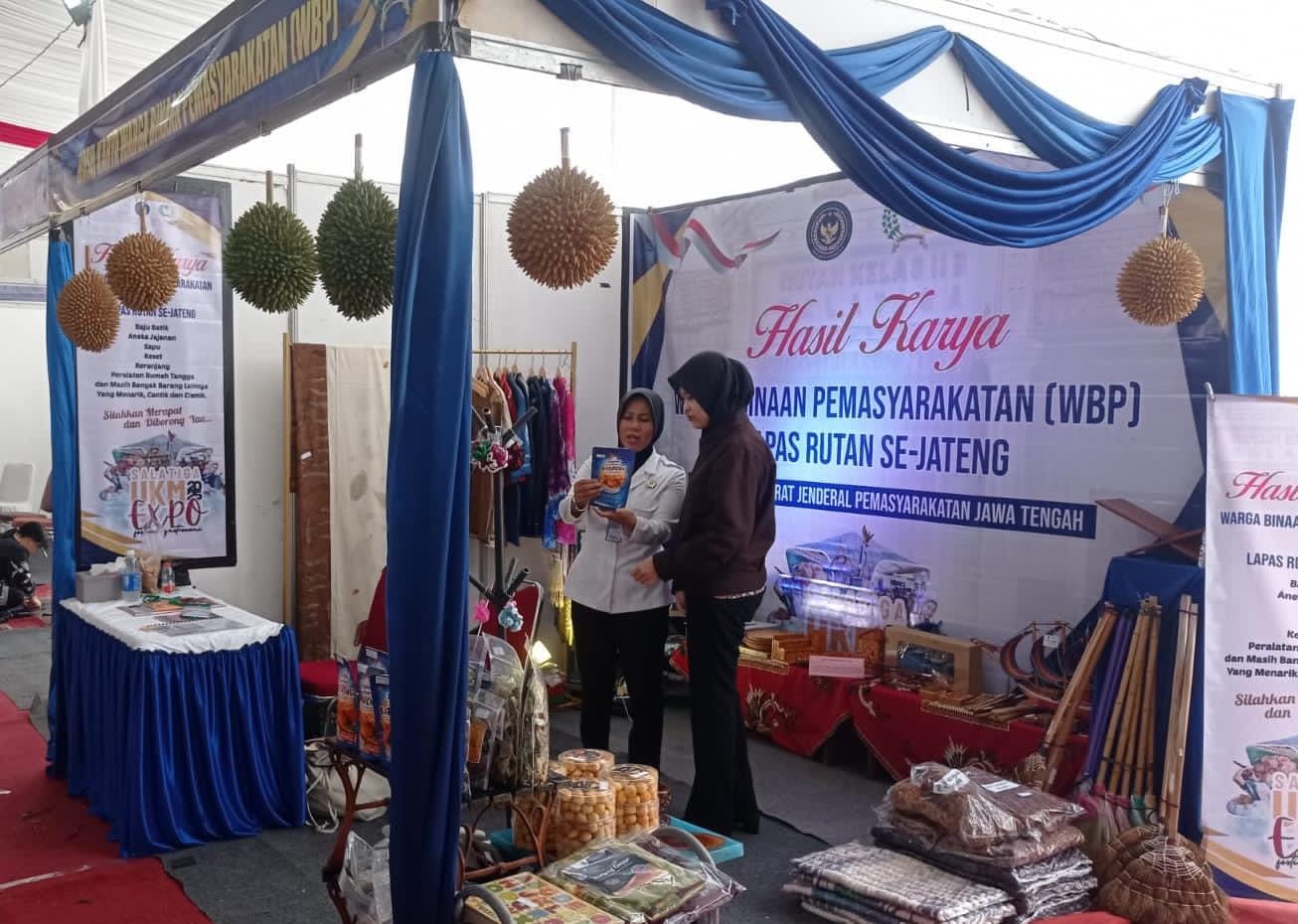 Karya Warga Binaan Rutan Se Jateng ikuti Pameran Expo di Salatiga Menjalani masa hukuman didalam rutan dan lapas, bukan menjadi halangan untuk berkreasi.