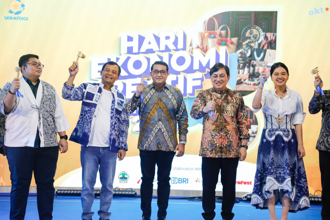 perayaan Hari Ekonomi Kreatif Nasional (Hekrafnas) di gedung Gradhika Bhakti Praja