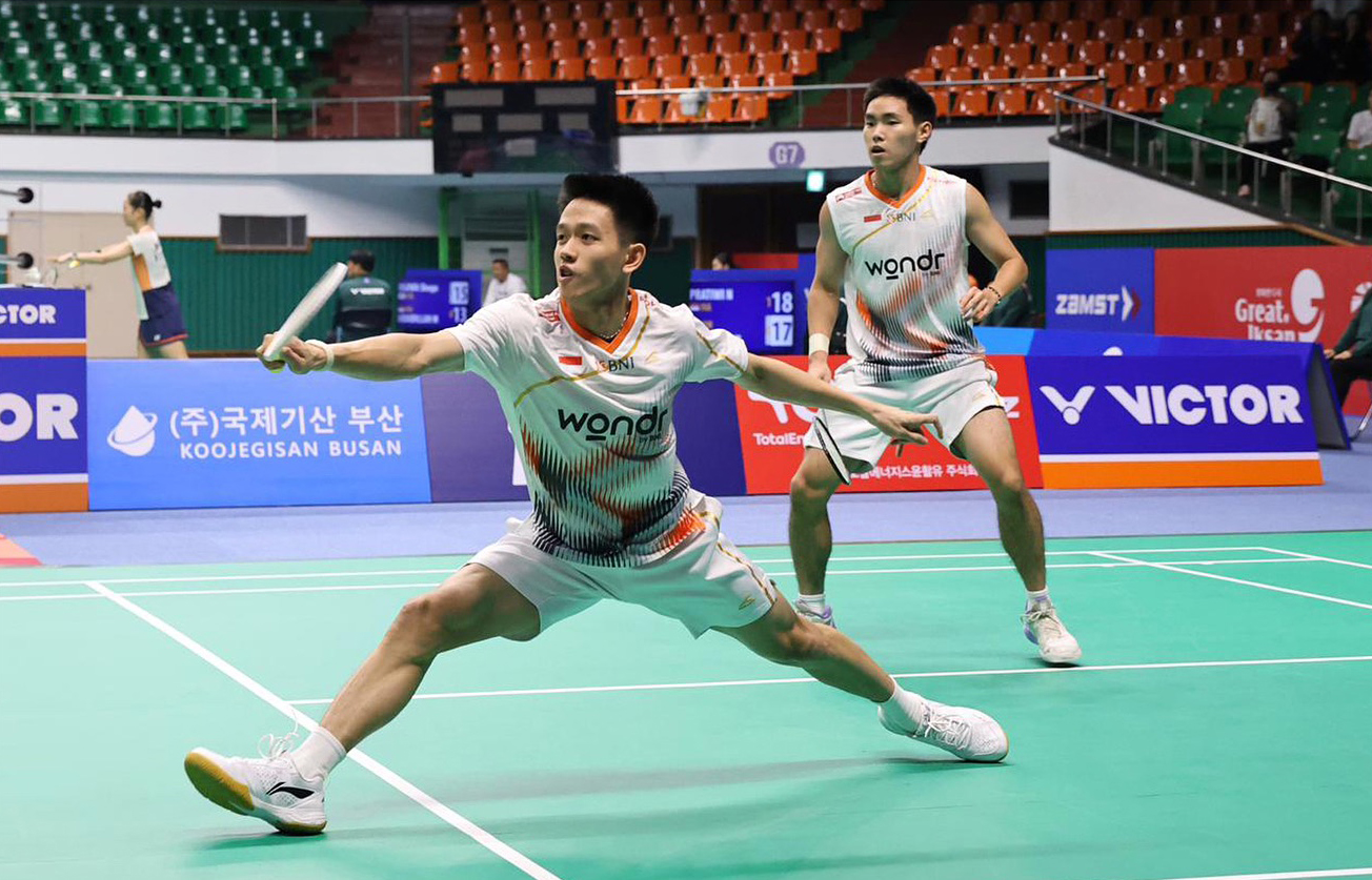 Unggulan keenam Raymond Indra/Nikolaus Joaquin akan menghadapi unggulan ketiga Amerika Serikat, Chen Zhi Yi/Presley Smith di babak semifinal Korea Masters 2025.