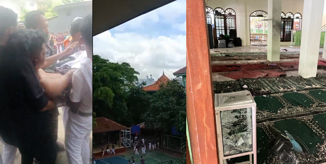 Suasana paska ledakan di SMAN 72 Jakarta