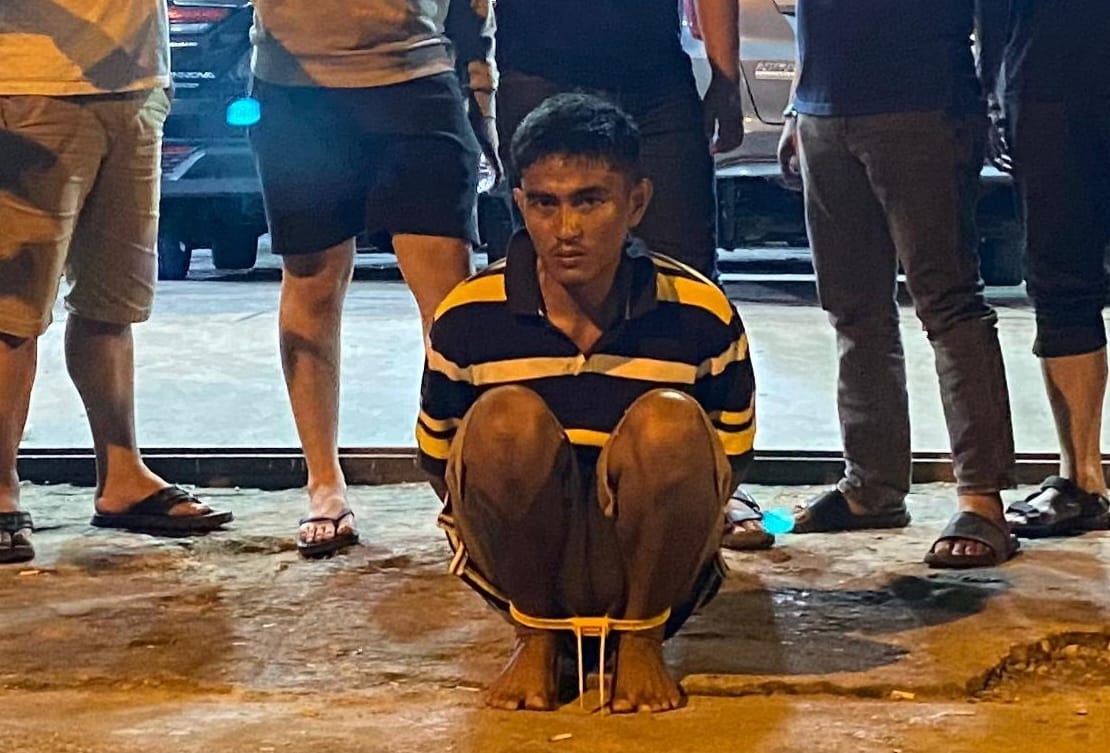 Muhamad Alfian berhasil ditangkap.((wahibpribadi)