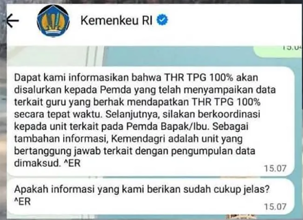 Besaran, Jadwal Pencairan THR TPG 100 Persen dan Gaji Ke 13