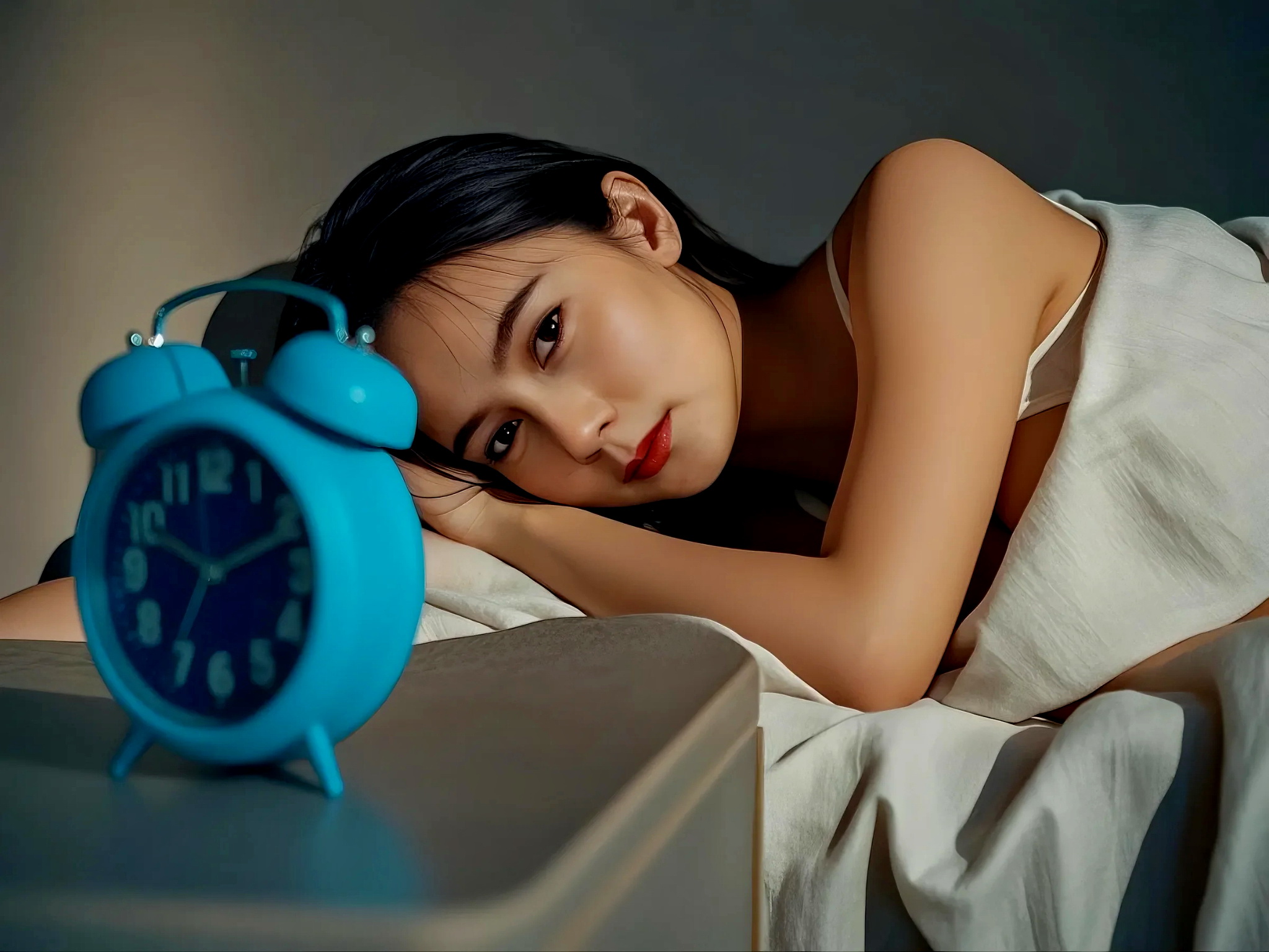 Ilustrasi mengantuk tapi tidak bisa tidur karena insomnia