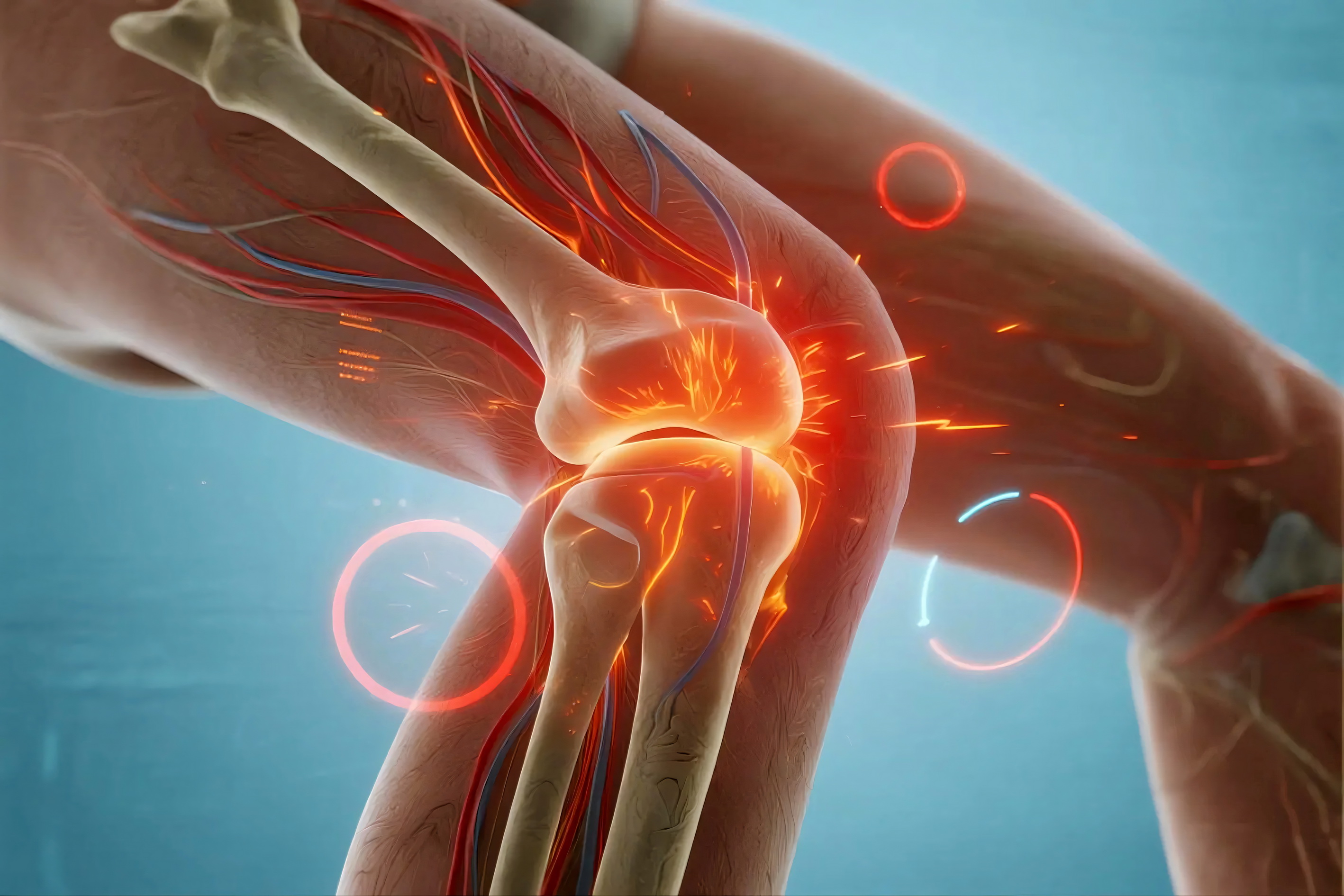 Ilustrasi nyeri sendi karena rematik di kaki