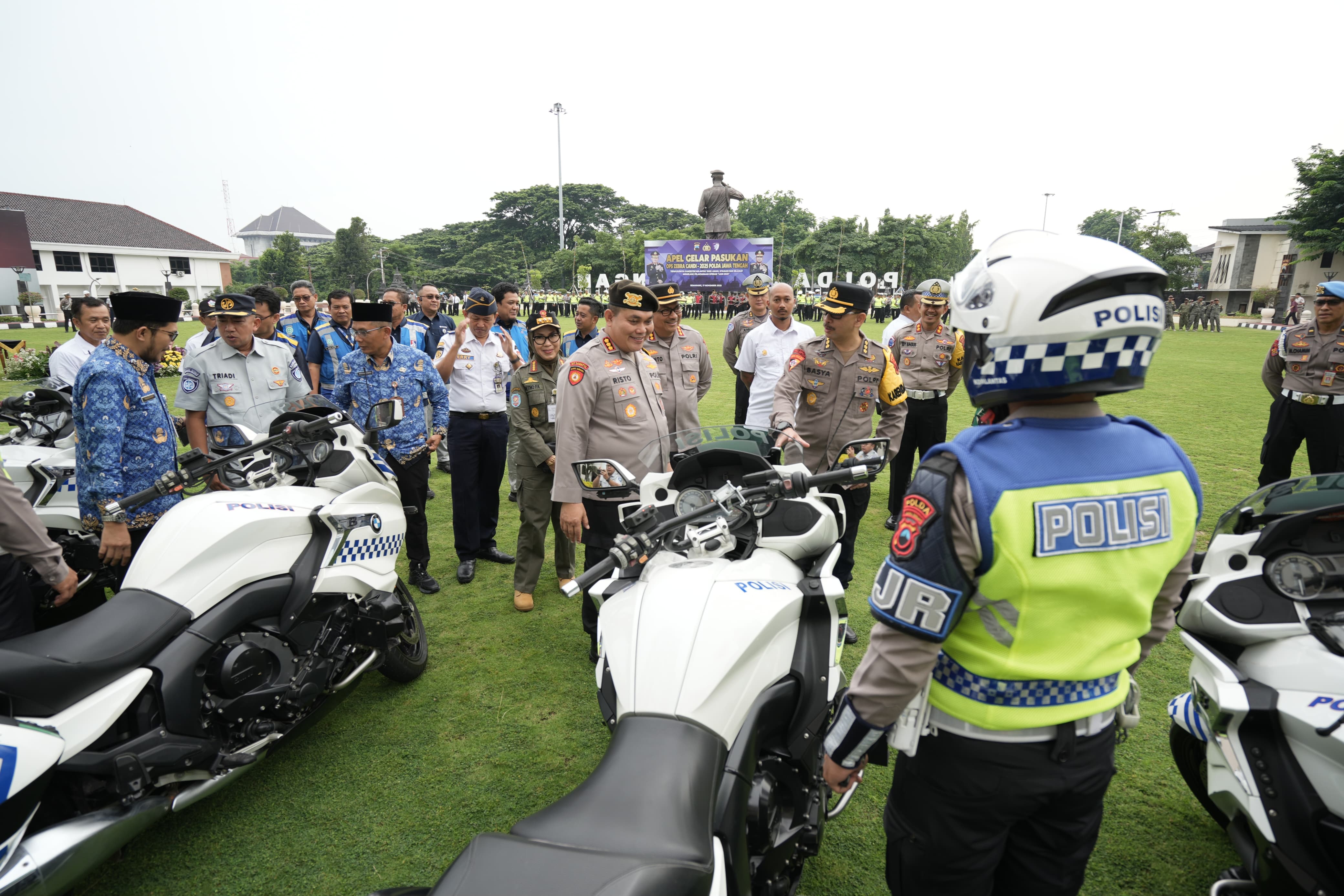 Gelar apel pasukan operasi zebra candi 2025 di Mapolda Jateng