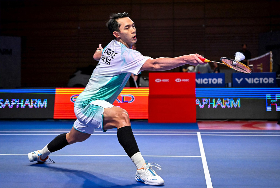 Jonatan Christie (unggulan 1) menjadi andalan Indonesia di Australia Open 2025 yang berlangsung 18-23 November 2025.