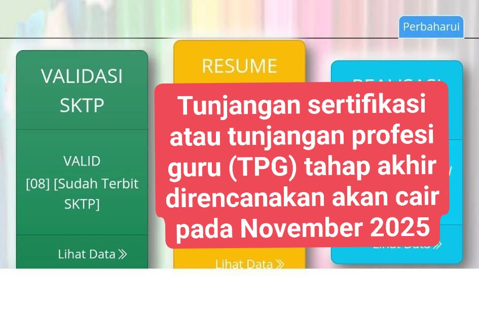 Tunjangan Sertifikasi Guru