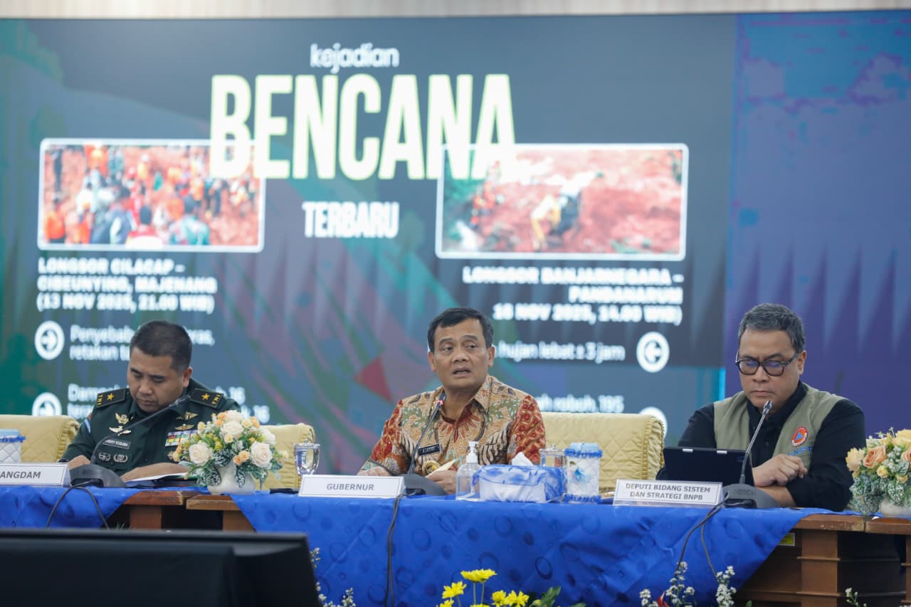 Rakor bencana bersama instansi terkait dan kepala daerah di Jawa Tengah