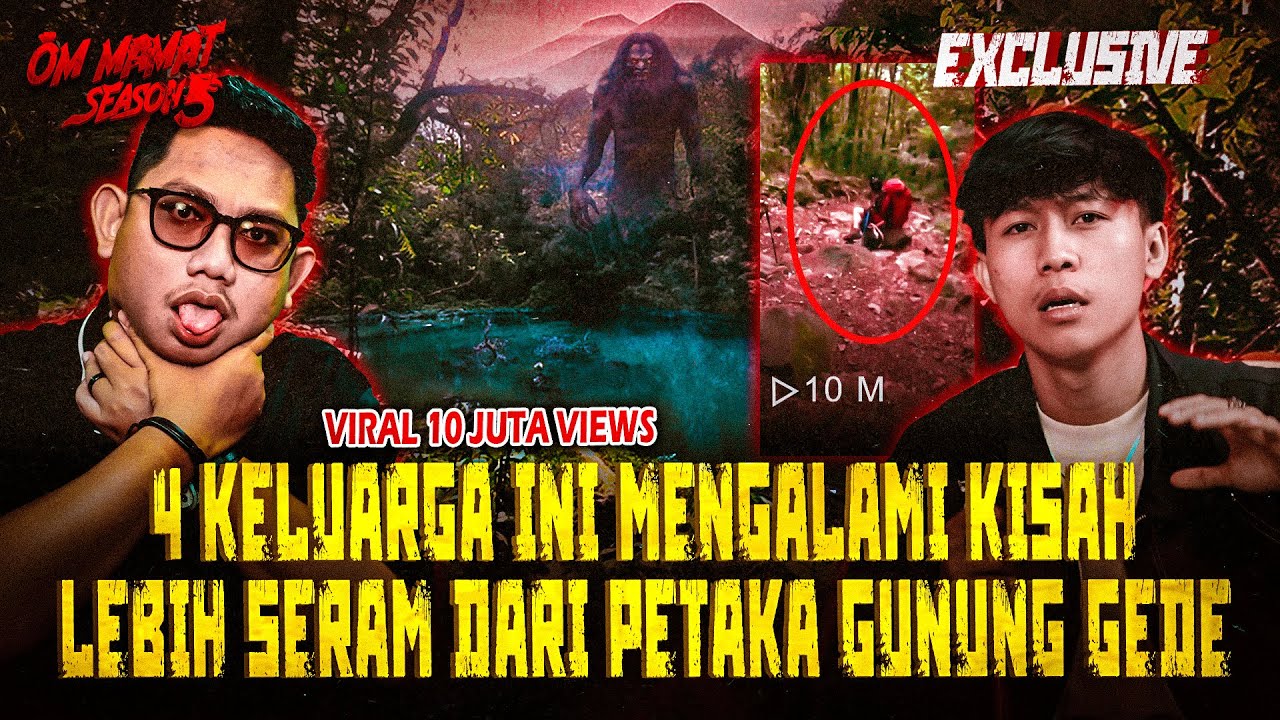 Tangkapan Layar dari Thumbnail  kanal YouTube RJL 5, menampilkan narasumber bernama Hamdan sedang berbagi hal mistis yang dialaminya saat mendaki Gunung Gede, bersama host Fajar Aditya.