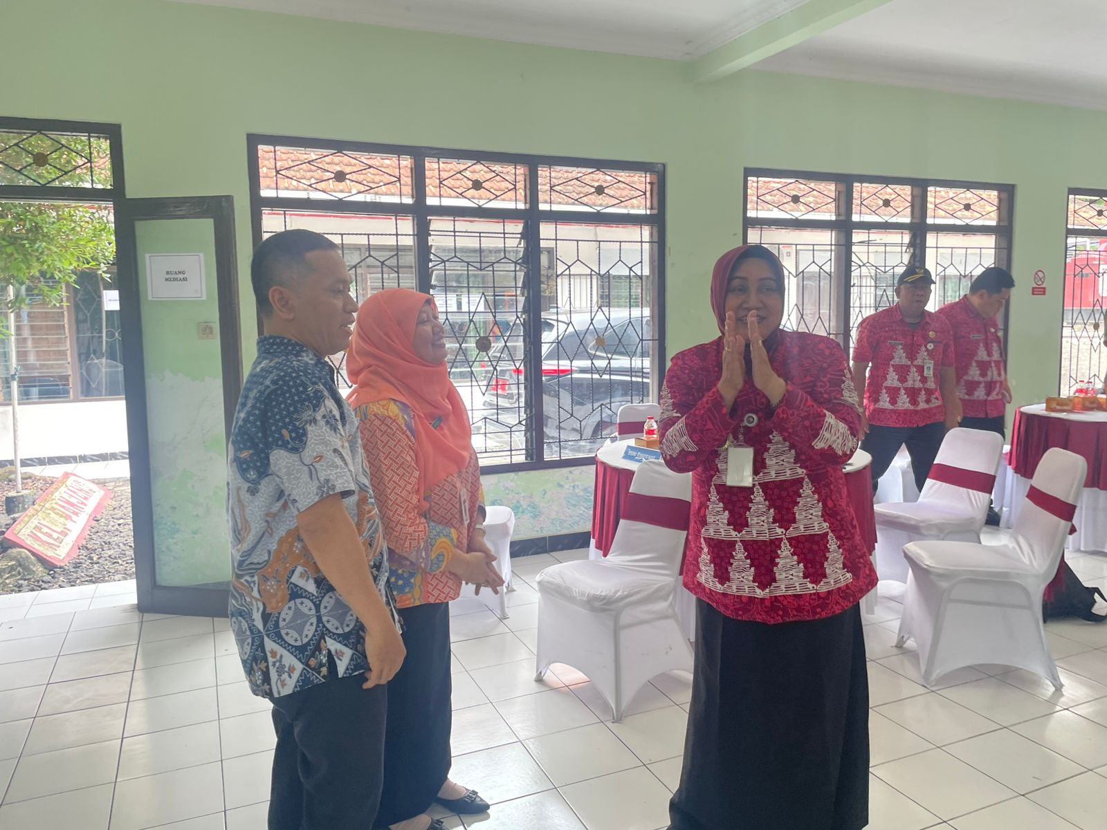 Wakil Bupati Semarang Nur Arifah saat hadiri acara Visitasi Pembentukan UPTD PPA Kabupaten Semarang di bekas Kantor Kelurahan Panjang Ambarawa. Maria Novena/Jawa Pos Radar Semarang