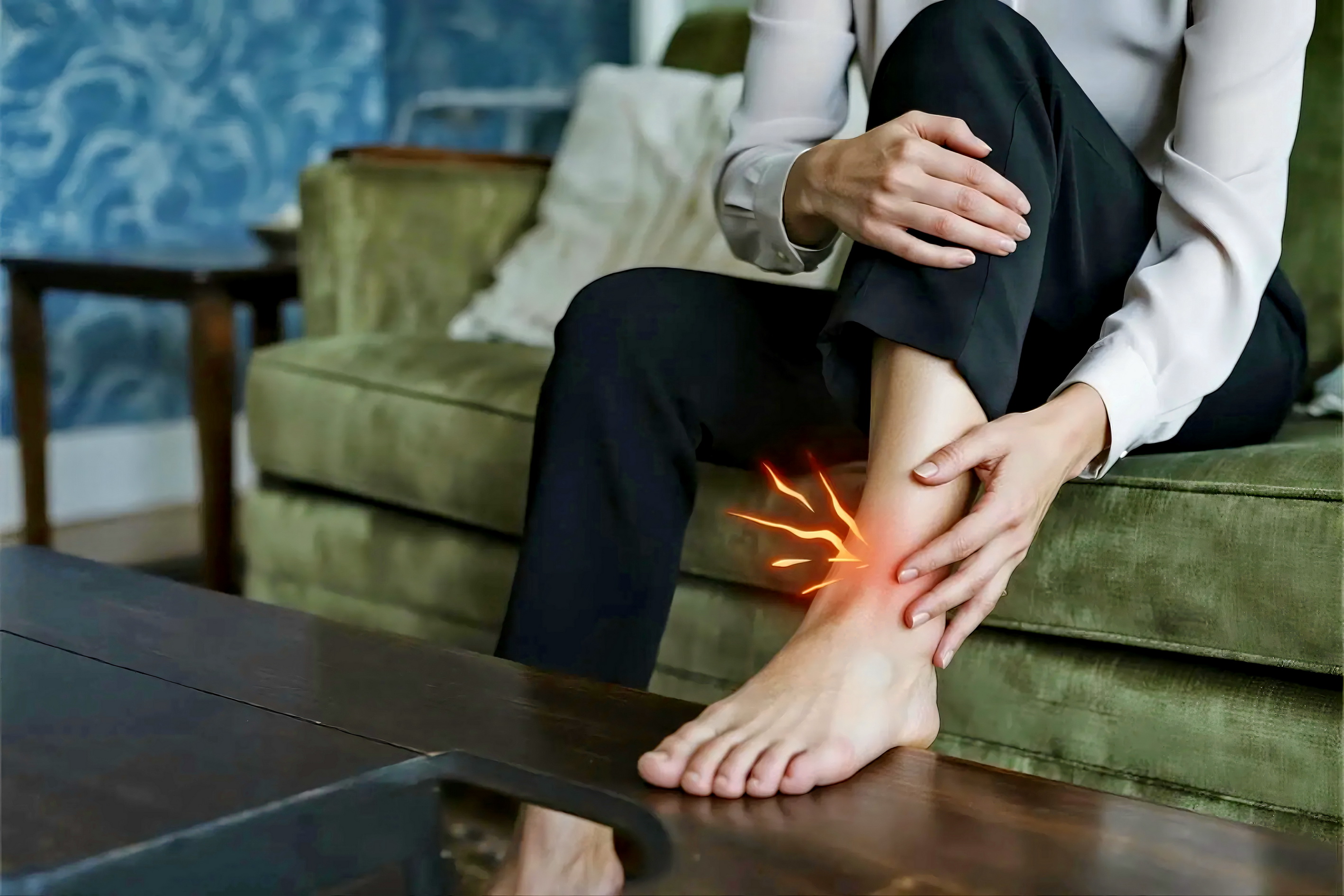 Ilustrasi merasakan nyeri pada kaki karena pegal bekerja