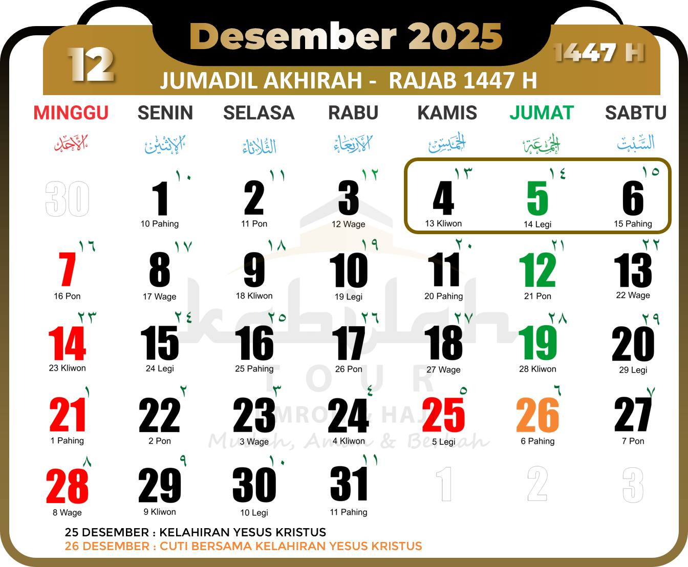 Kalender 2025
