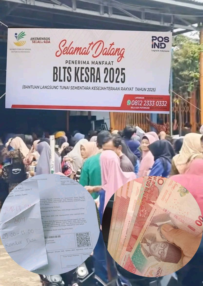 Penyaluran bansos BLTS Kesra 2025