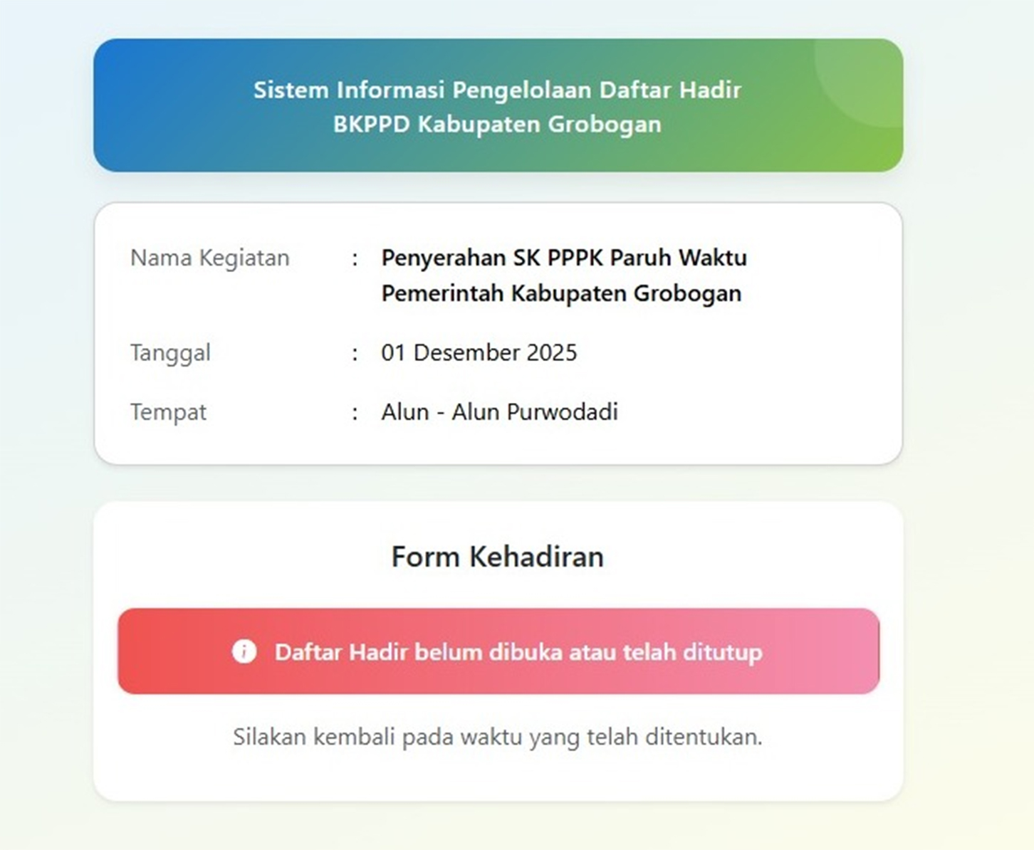 Penyerahan SK PPPK di Kabupaten Grobogan