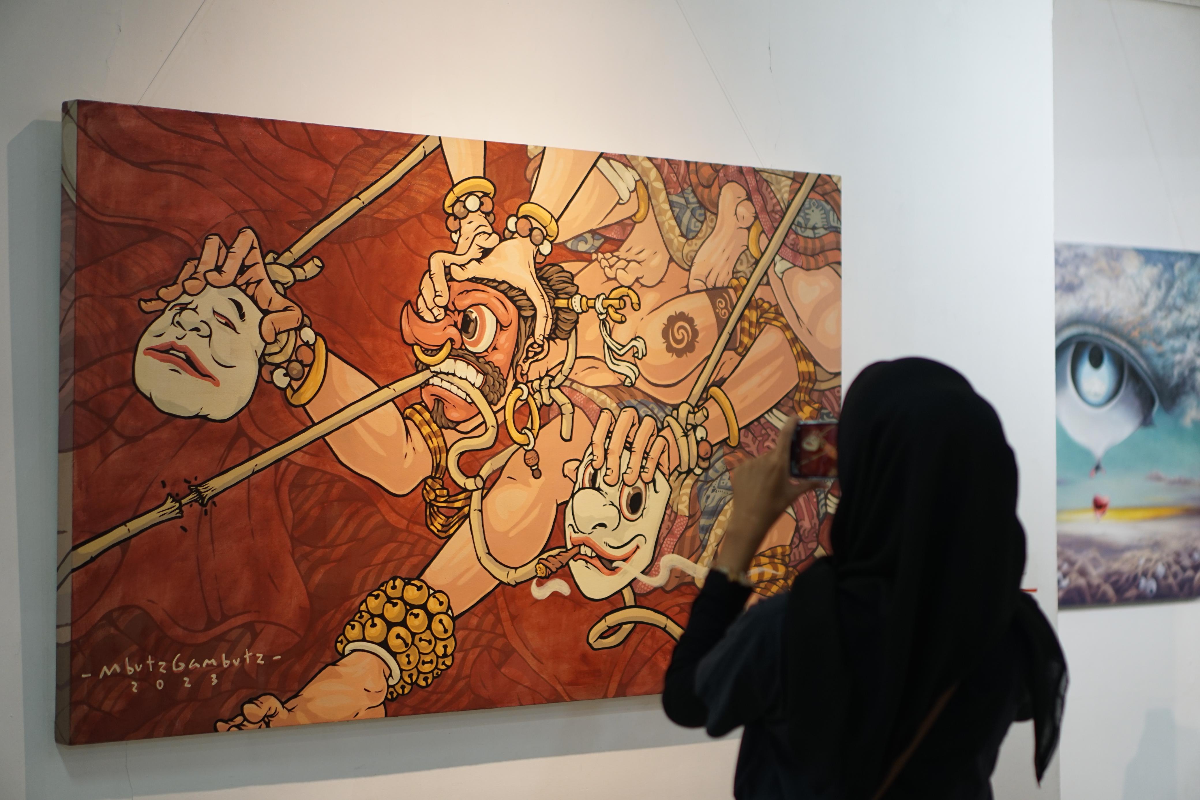 Pameran Seni di B9 Gallery UNNES. Menampilkan Karya Seni dari Para Seniman.