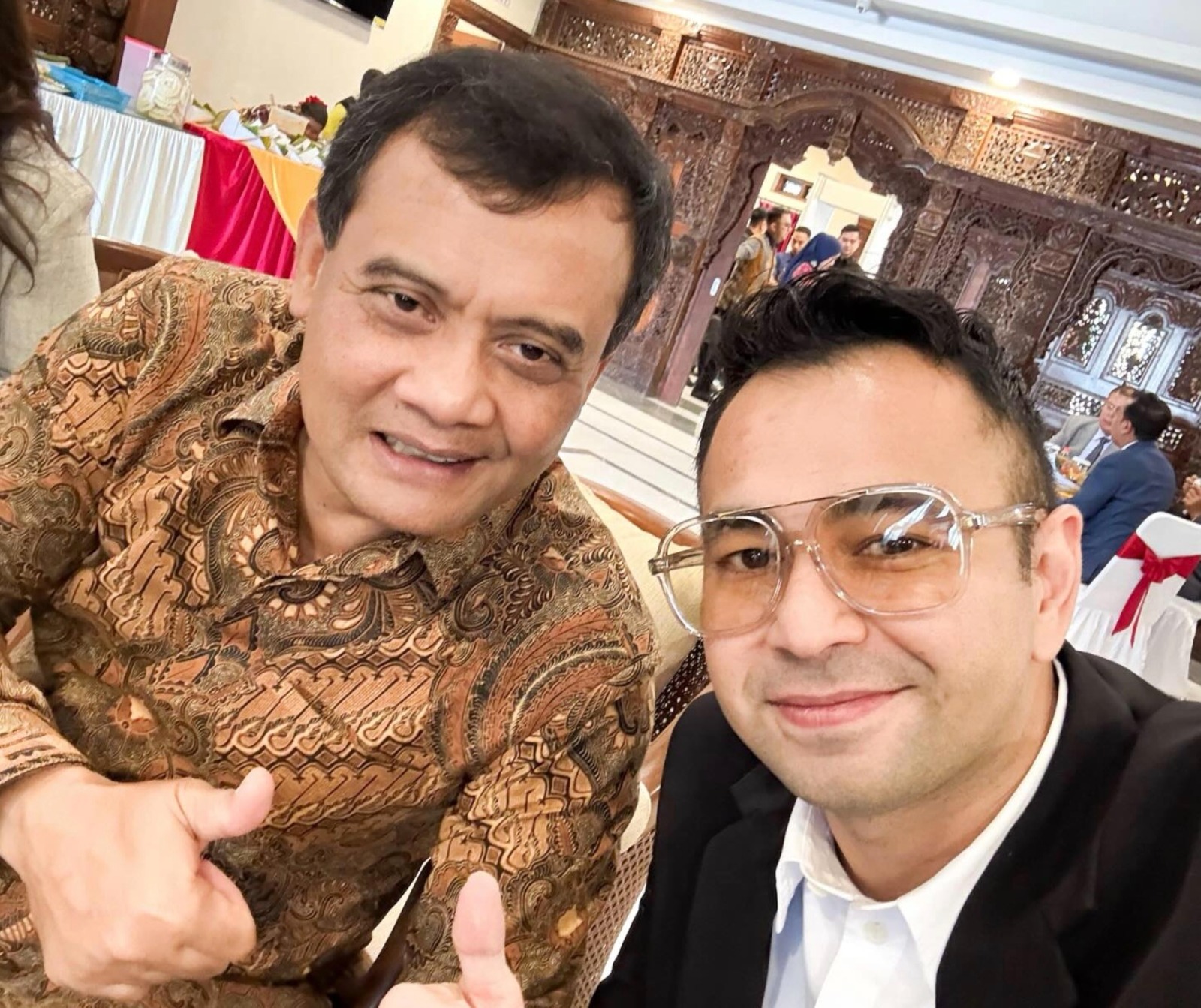 Foto Raffi Ahmad dan Gubernur Ahmad Luthfi diunggah di akun instagram suami Nagita Slavina