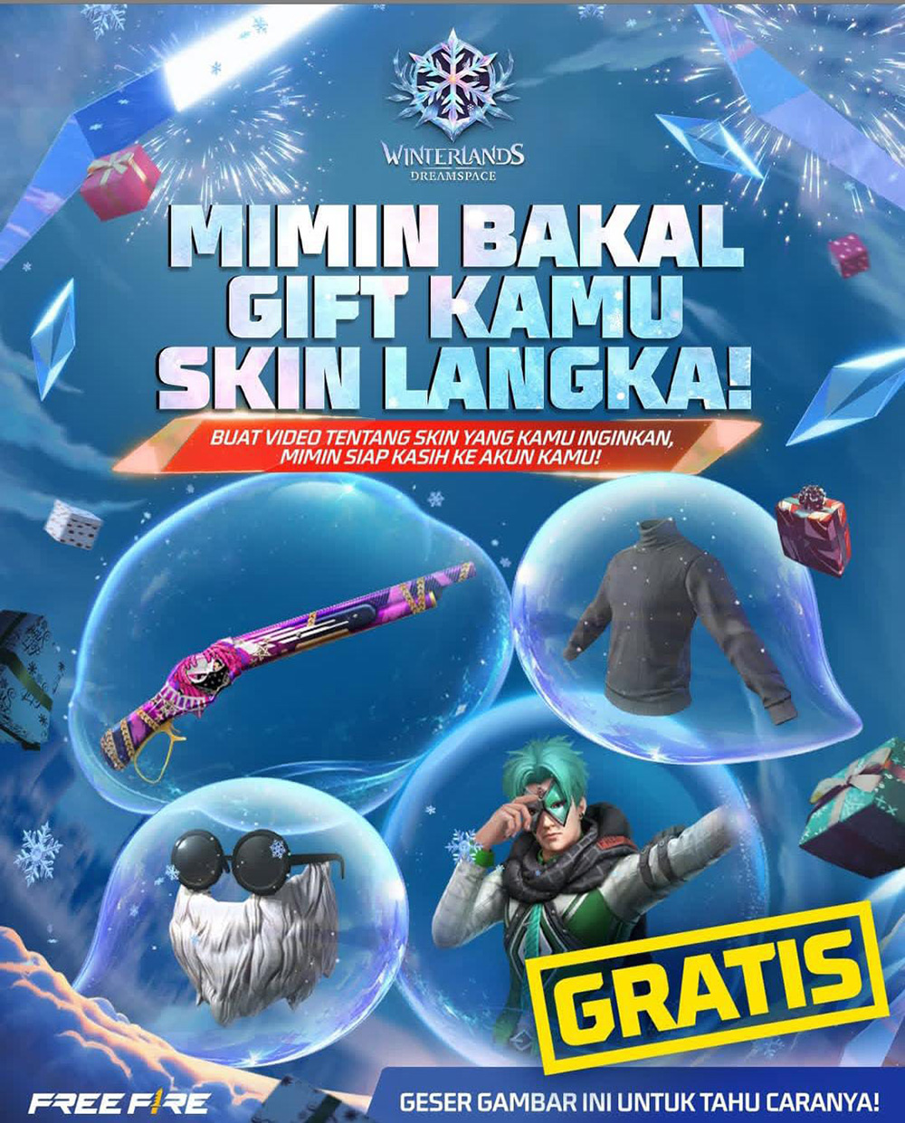 Klaim Hadiah Gratis Sekarang, Berikut 85 Kode Redeem FF Desember 2025 Gratis Bisa Langsung Pakai