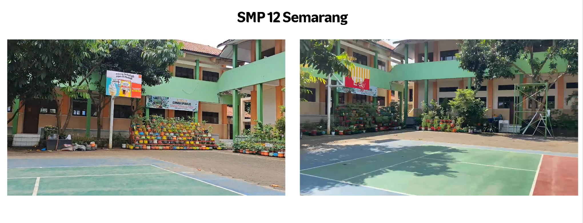 McDonald&rsquo;s Indonesia, meresmikan renovasi 44 fasilitas olahraga sekolah di 12 provinsi, realisasi donasi NBD ke-13  pada 24 Februari 2025. Salah satu penerima manfaatnya adalah SMPN 12 Semarang.