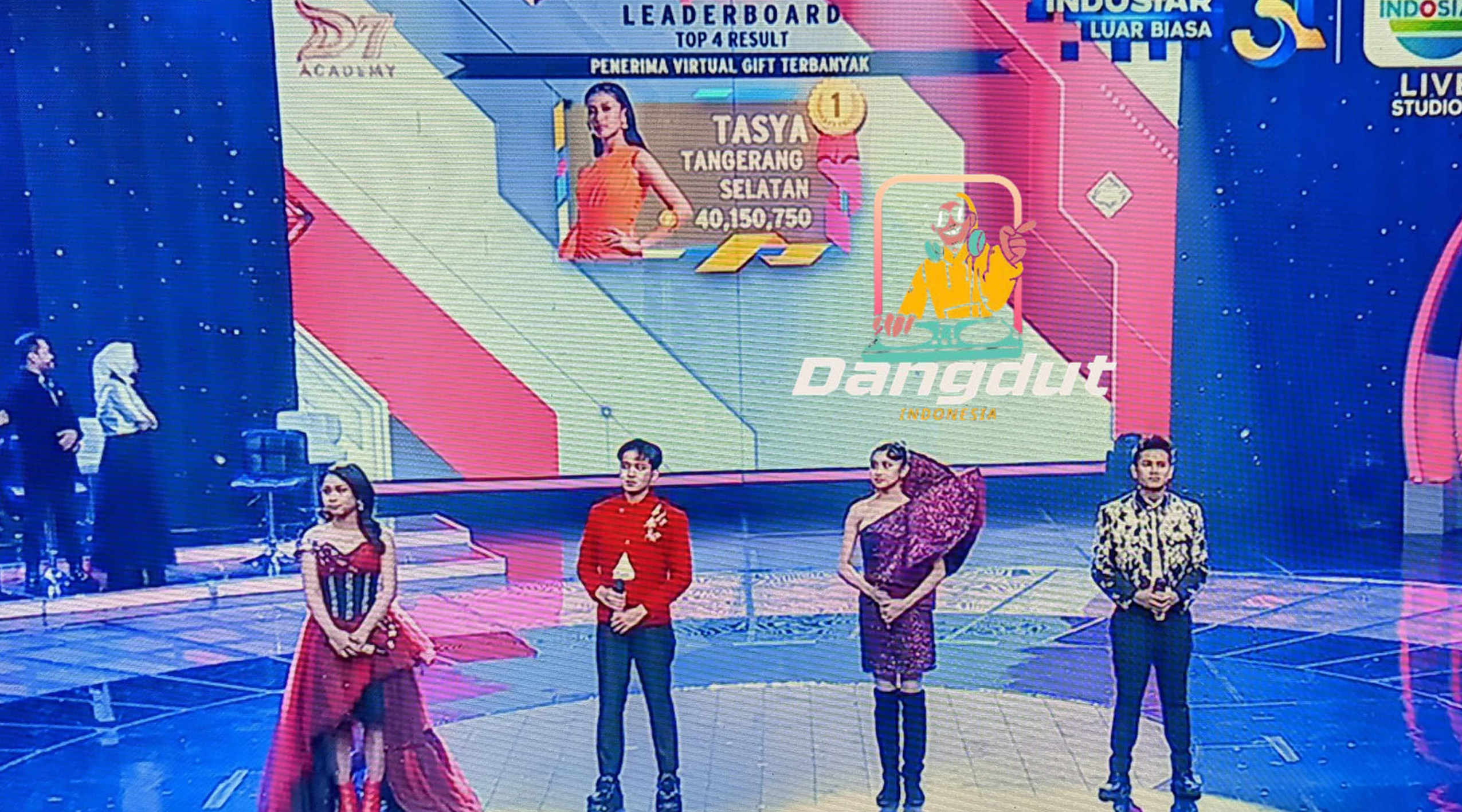 Perolehan sementara Virtual Gift Dangdut Academy 7 Top 4