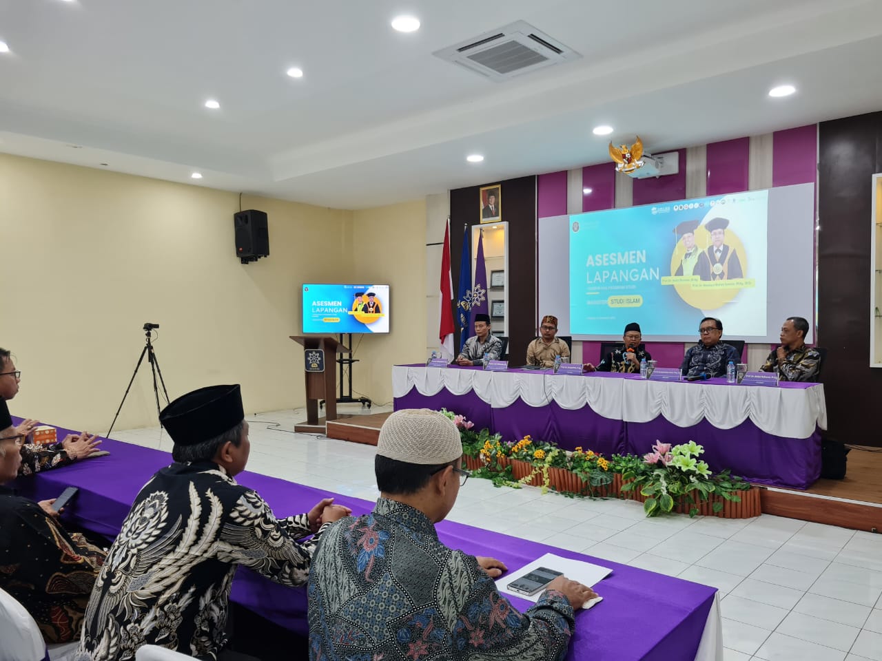 Pembukaan acara visitasi assesment lapangan Magister Studi Islam di kampus 1 UIN.