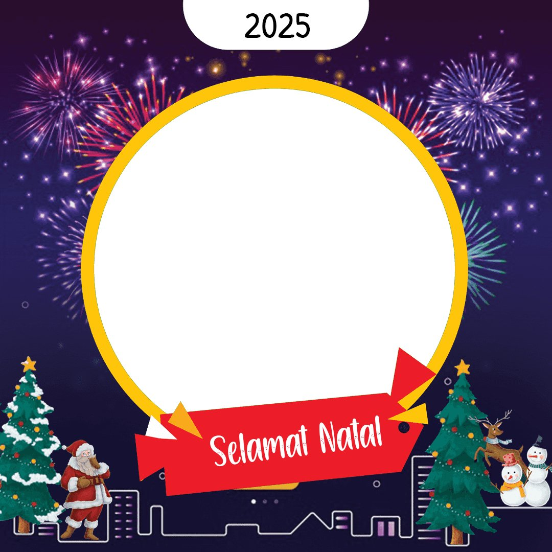 Twibbon natal 2025 dan tahun baru 2026