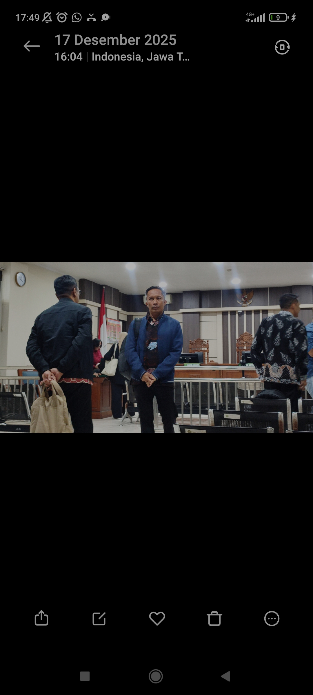 Terdakwa Awaluddin Muuri usai diperiksa di Pengadilan Tipikor Semarang, Rabu (17/12/2025).