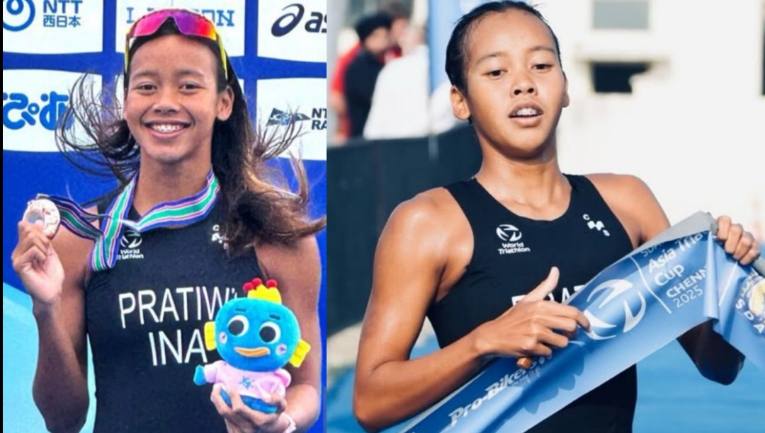 Martina Ayu Pratiwi, atlet triathlon berusia 21 tahun asal Magetan, Jawa Timur.
