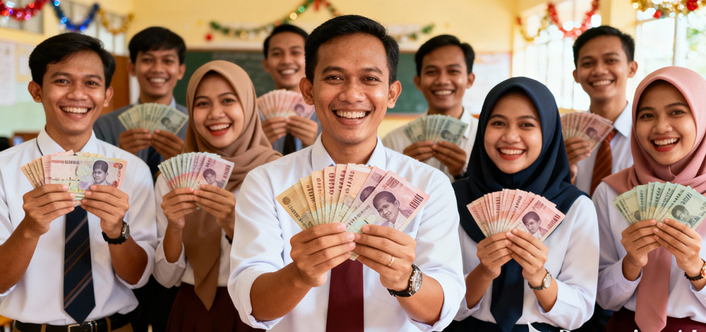THR TPG 100 Persen 2025 Ditunggu-tunggu Bapak Ibu Guru, Syarat Administrasi Lengkap, Mengapa Belum Cair?