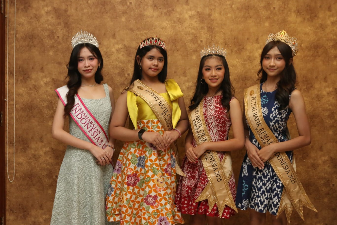 Empat perwakilan asal Kota Semarang di ajang Puteri Anak dan Remaja Indonesia 2025.