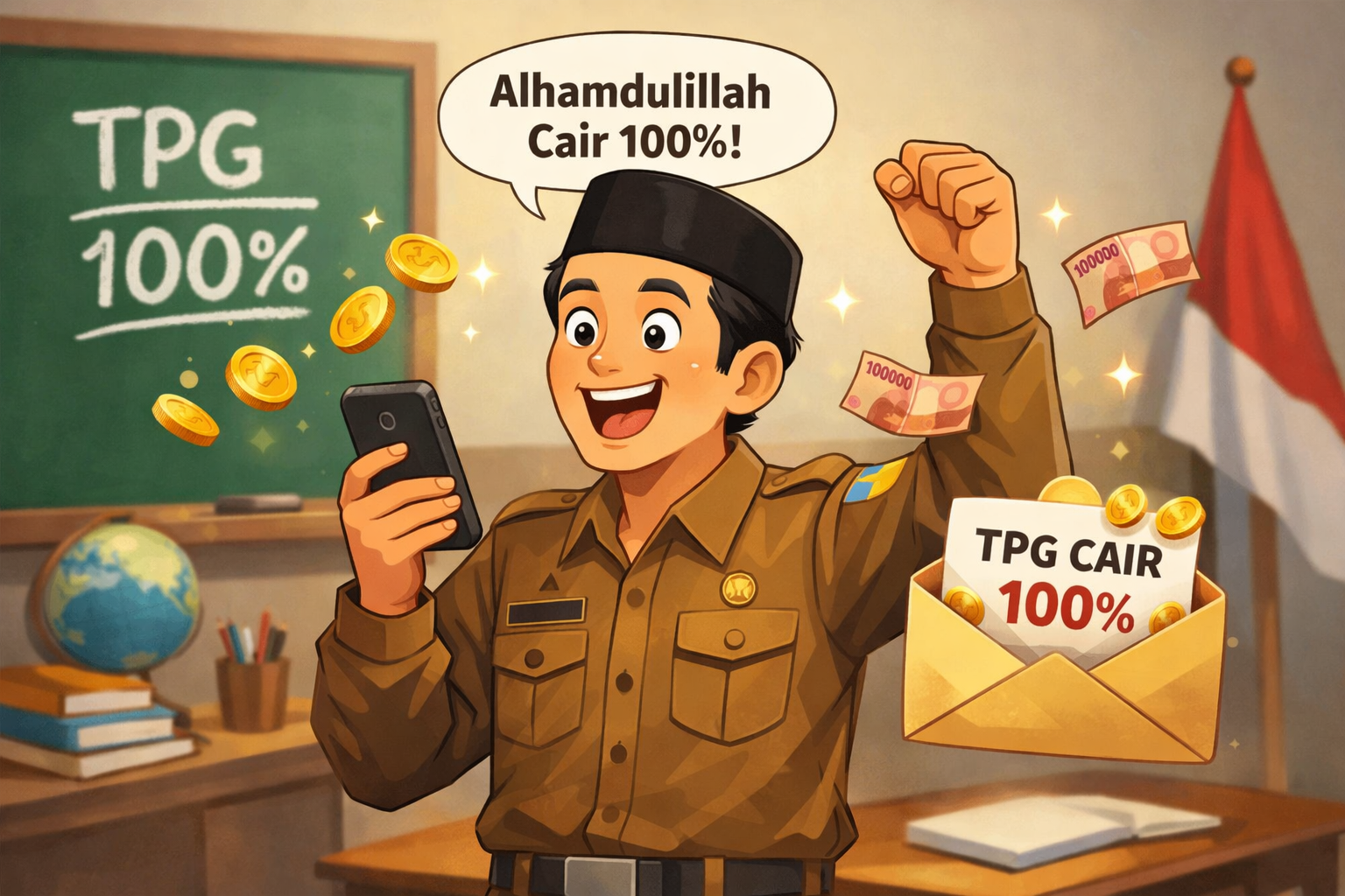 Pencairan TPG 100%