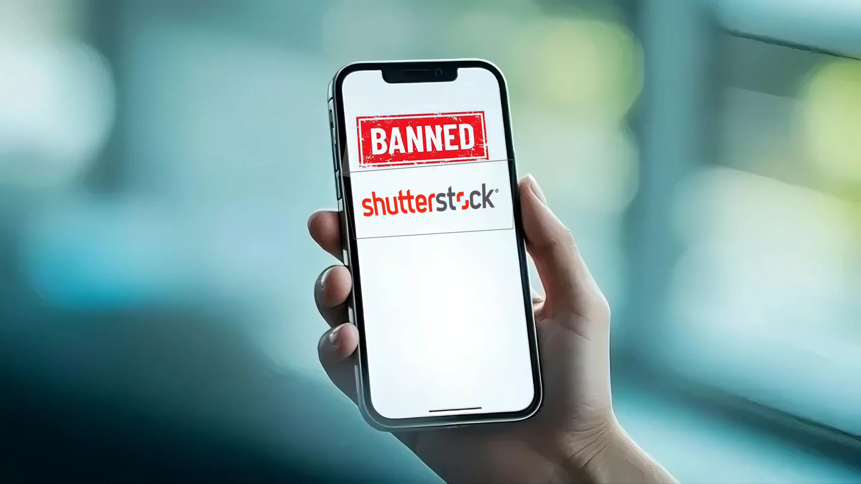 Ilustrasi akun Shutterstock yang kena banned, karen melanggar aturan