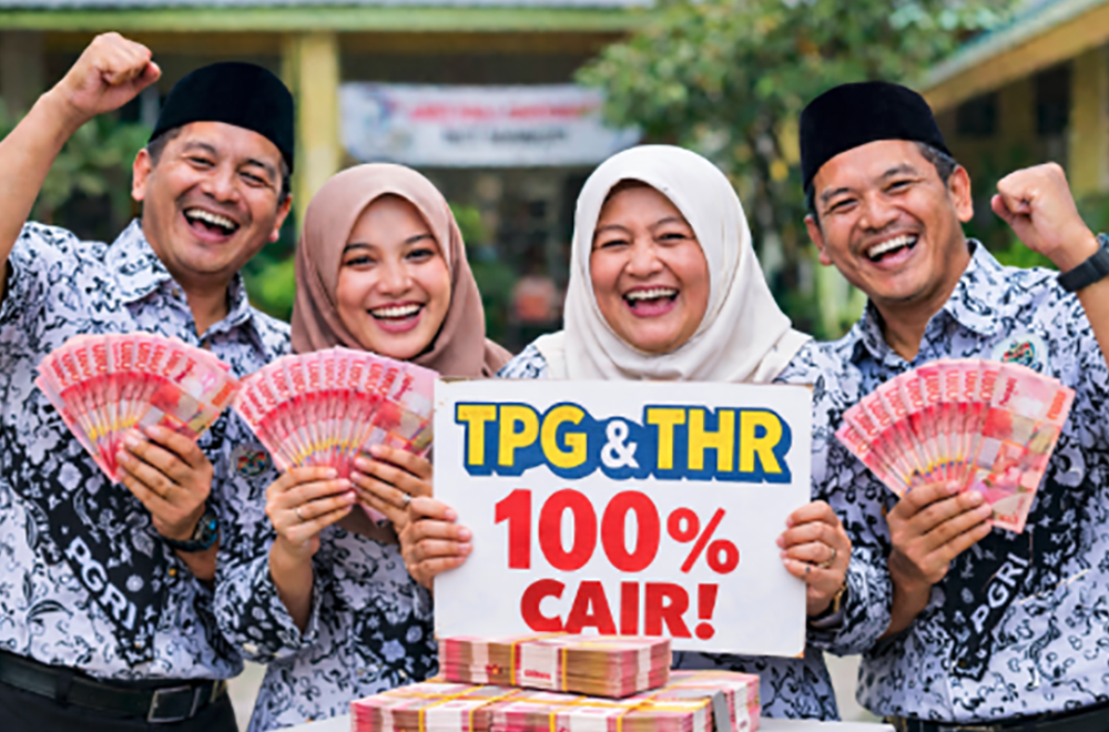 Tanda-Tanda TPG THR, TPG 100 Persen, Gaji Ke 13 Cair di Daerah Bapak Ibu guru