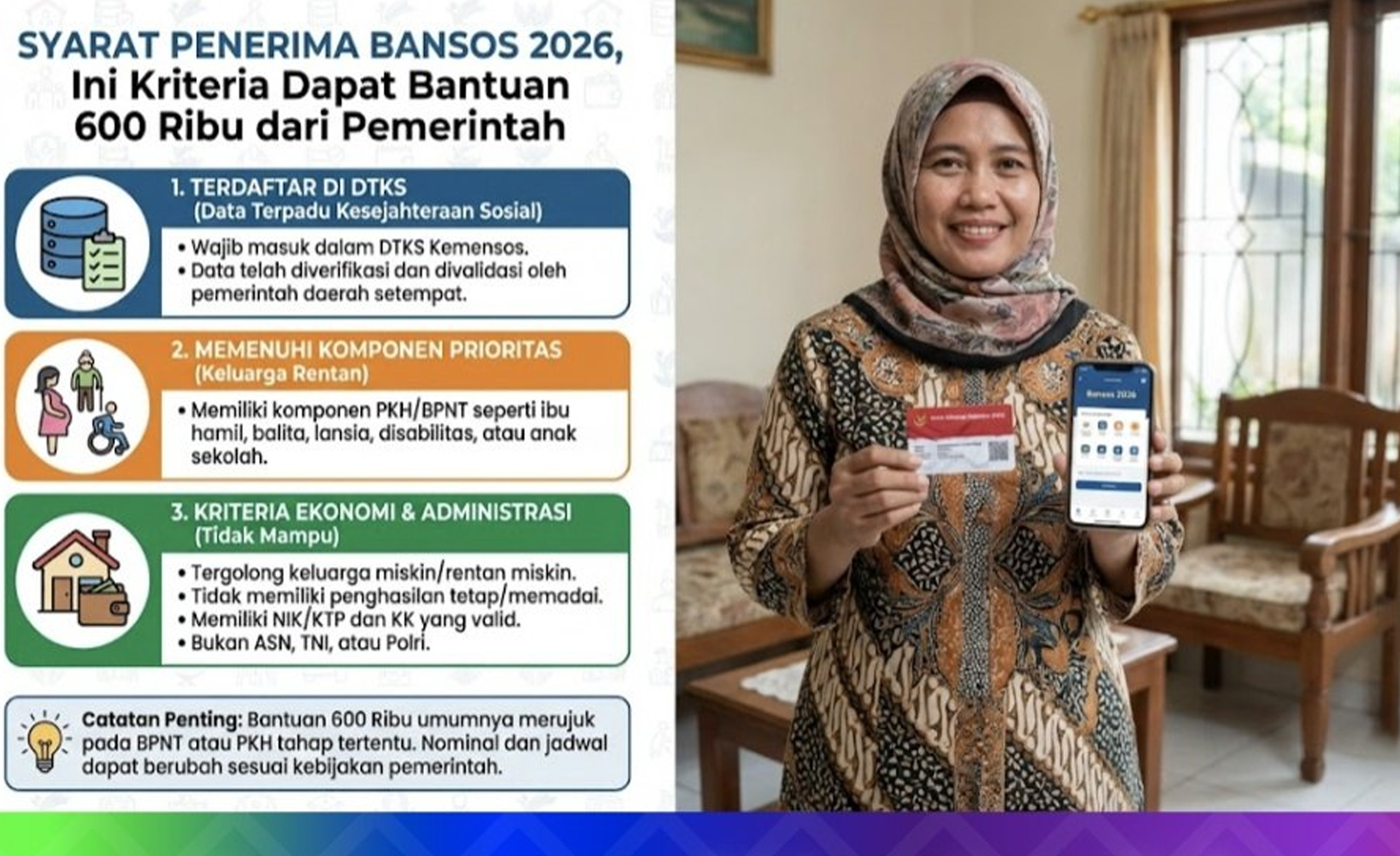Syarat penerima bansos 2026