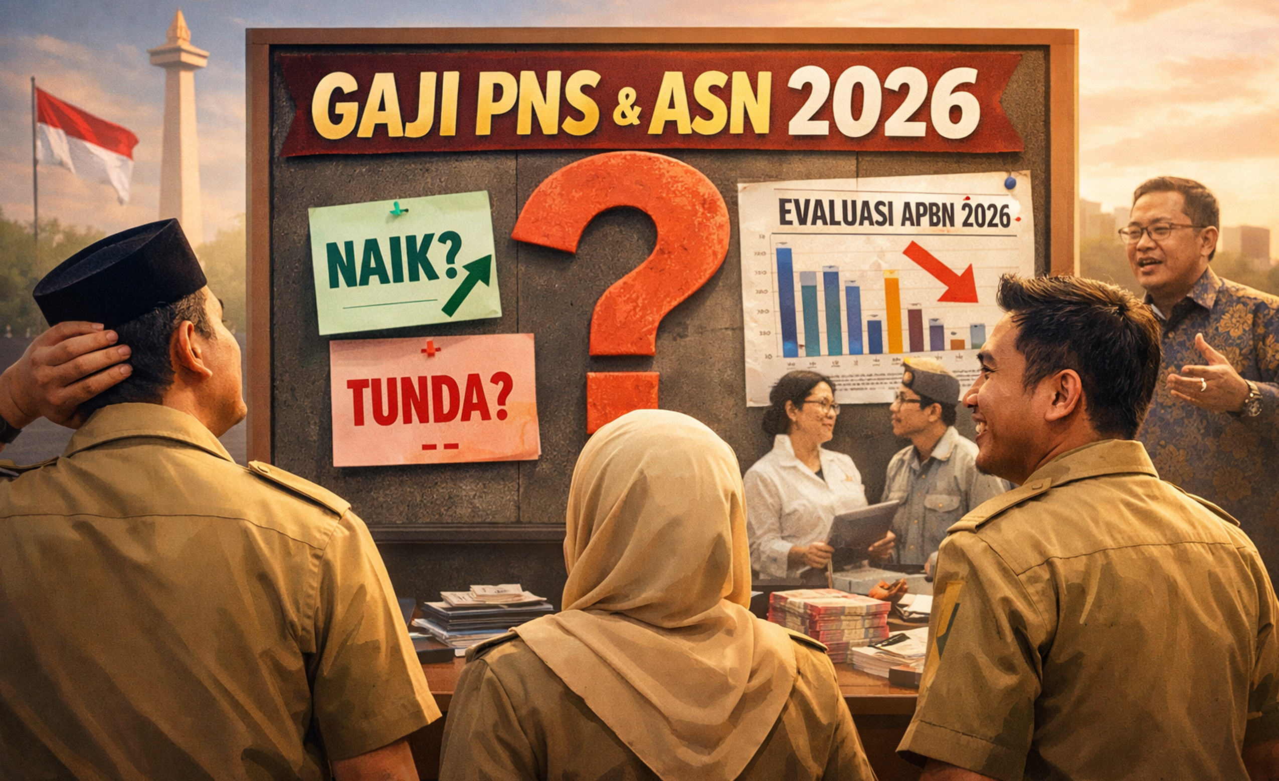 Gaji untuk PNS dan ASN 2026 masih tanda tanya