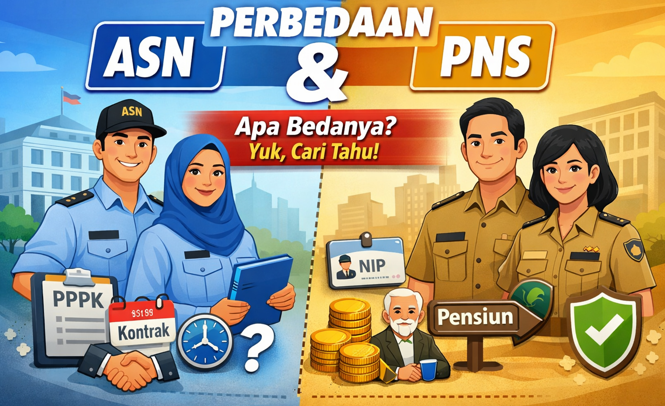 Perbedaan ASN dan PNS
