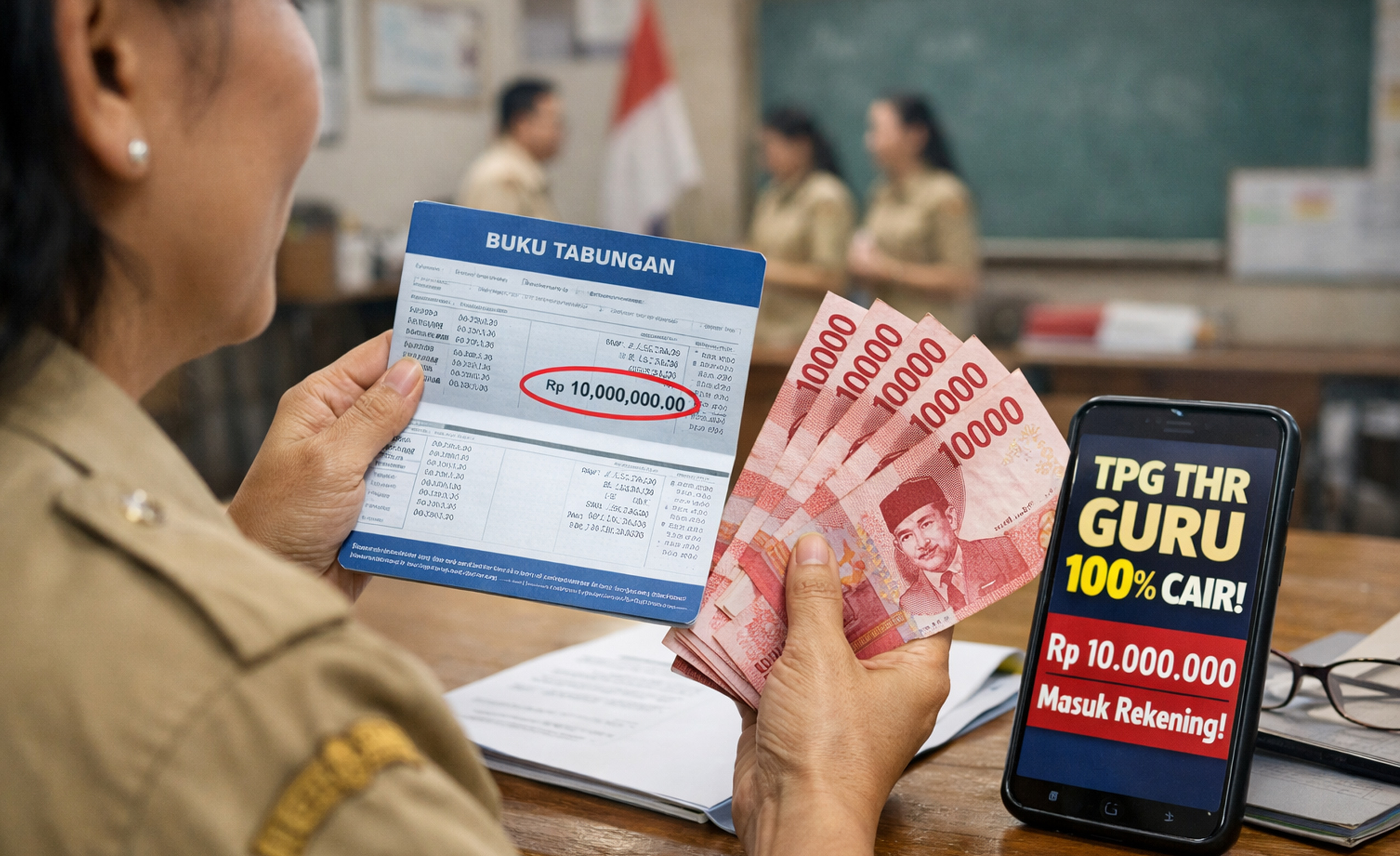 Pencairan THR TPG untuk guru sudah cair