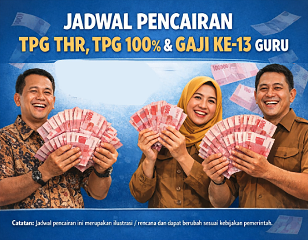 TPG THR, TPG 100 Persen, TPG Tamsil Apresiasi Negara Untuk Guru