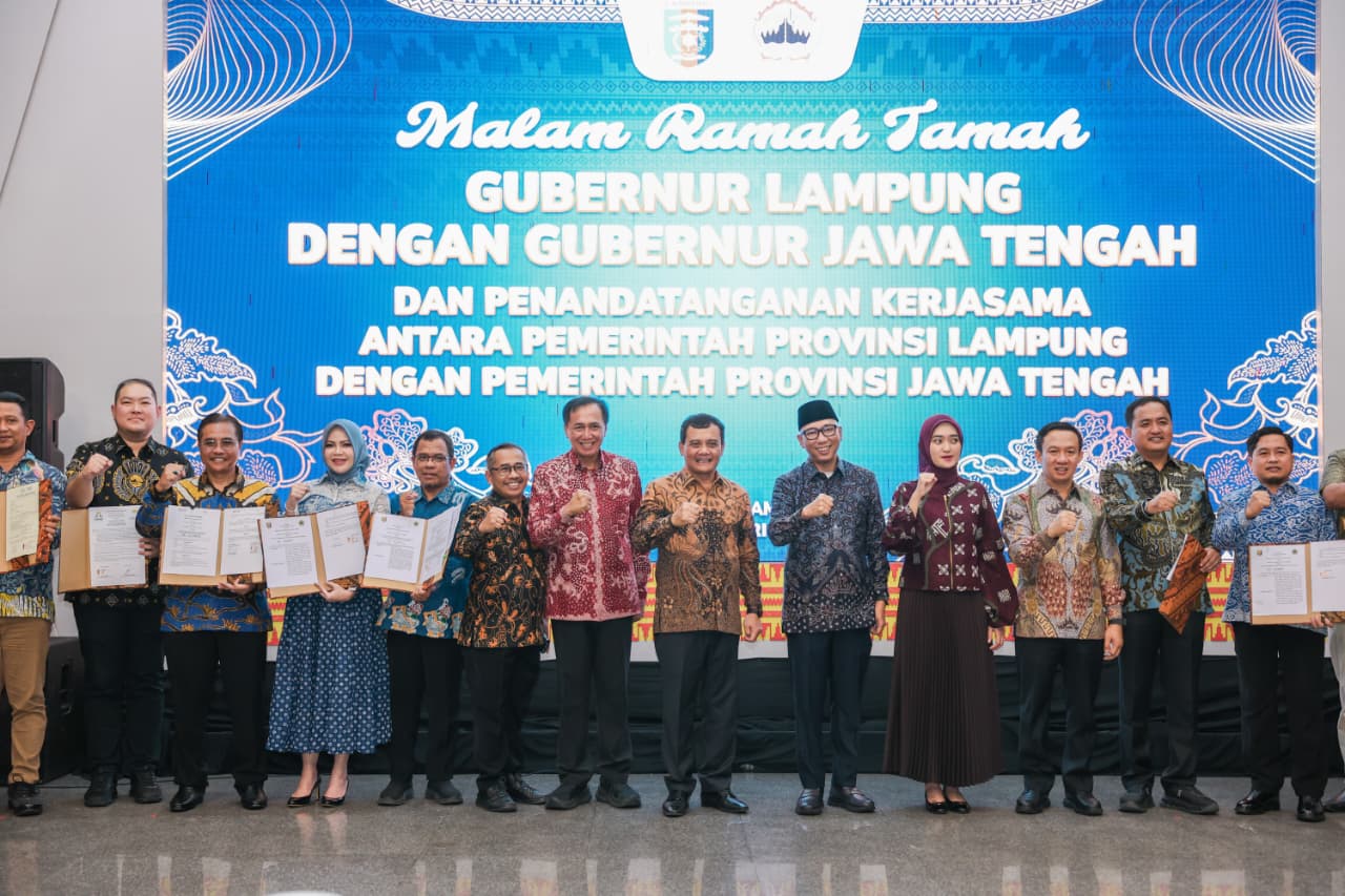 Pemprov Jateng&ndash;Lampung  Kerja Sama Lintas Sektor Senilai Rp 832,3 Miliar per Tahun